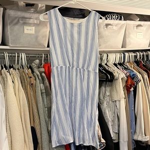 T-back striped dress